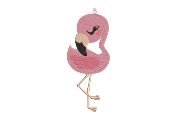 Cute Flamingo Embroidery Design Review