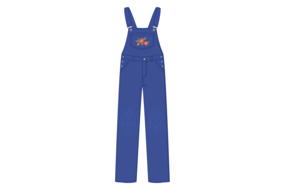 Denim Overalls with Flower Embroidery Review