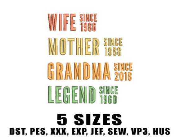 Evaluating the Wife Mom Grandma Legend Design