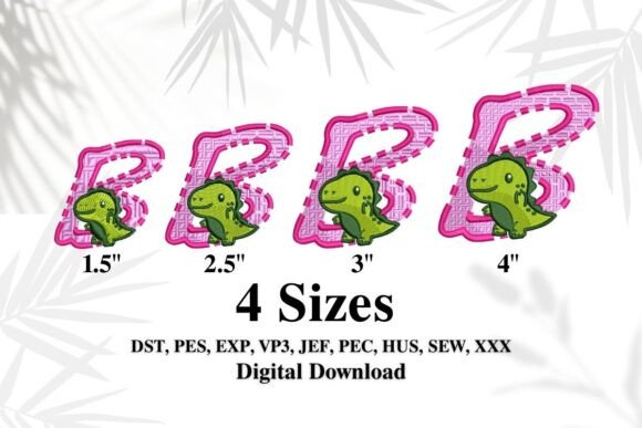 Review: Cute Dinosaur Embroidery Alphabet B for Holiday Gifts