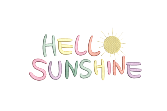 Review: Hello Sunshine Embroidery Design for Gifts