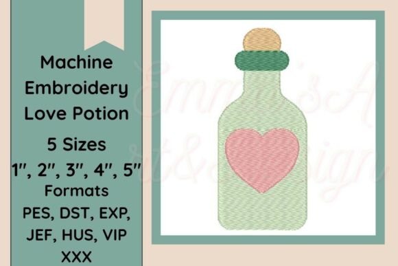 Review: Love Potion Bottle Machine Embroidery