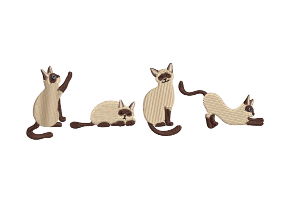 Review: Siamese Cat Lineup Embroidery Design