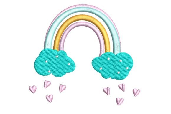 Review: Sweet Pastel Rainbow & Hearts Design