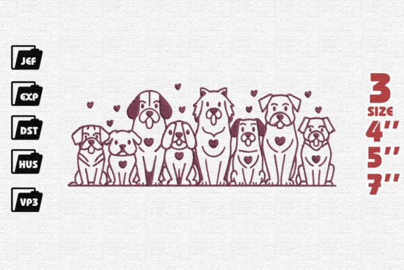 Review: Valentine s Day Dog Embroidery for Craft Fairs