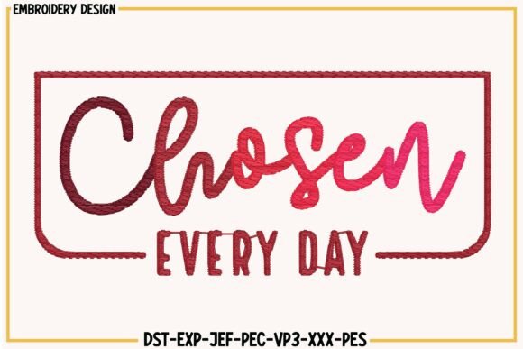 Reviewing Chosen Every Day Embroidery Design