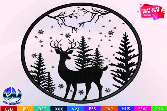 Reviewing Deer Embroidery for Holiday Collections