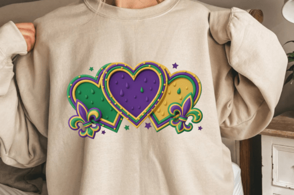 Reviewing Mardi Gras Embroidery Style Hearts for Real Projects