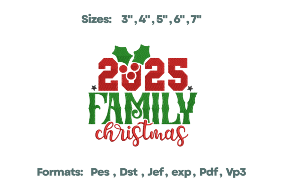 Reviewing the 2025 Family Christmas Embroidery Design