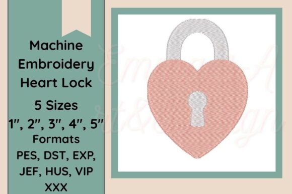 Reviewing the Heart Padlock Machine Embroidery Design