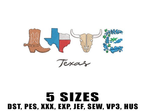 Reviewing the Love Texas Embroidery Design for Commercial Use