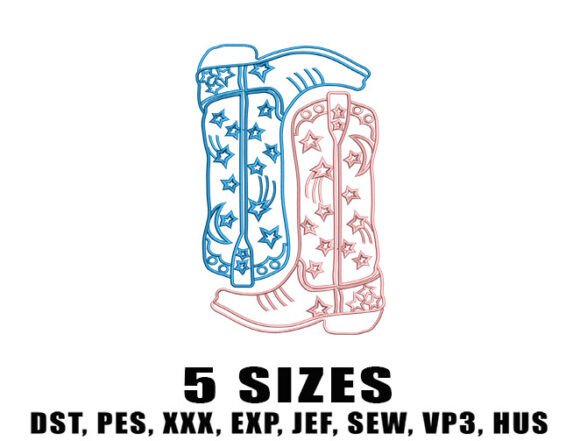 Star Cowboy Boots: A Holiday Embroidery Review